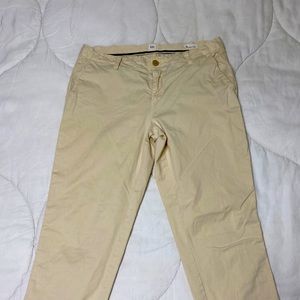 GAP Girlfriend Chino-Cream colored with lace border on legs.
